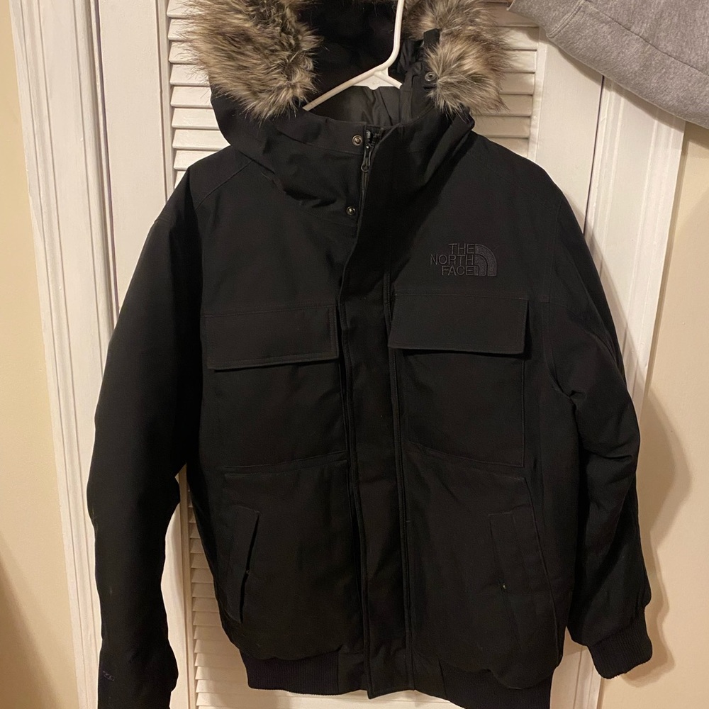 The North Face Men's Black Jacket with Fur Hood